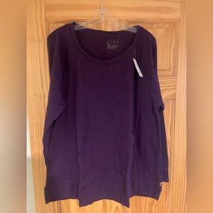 NWT - Livi for Lane Bryant purple crewneck long sleeve sweatshirt